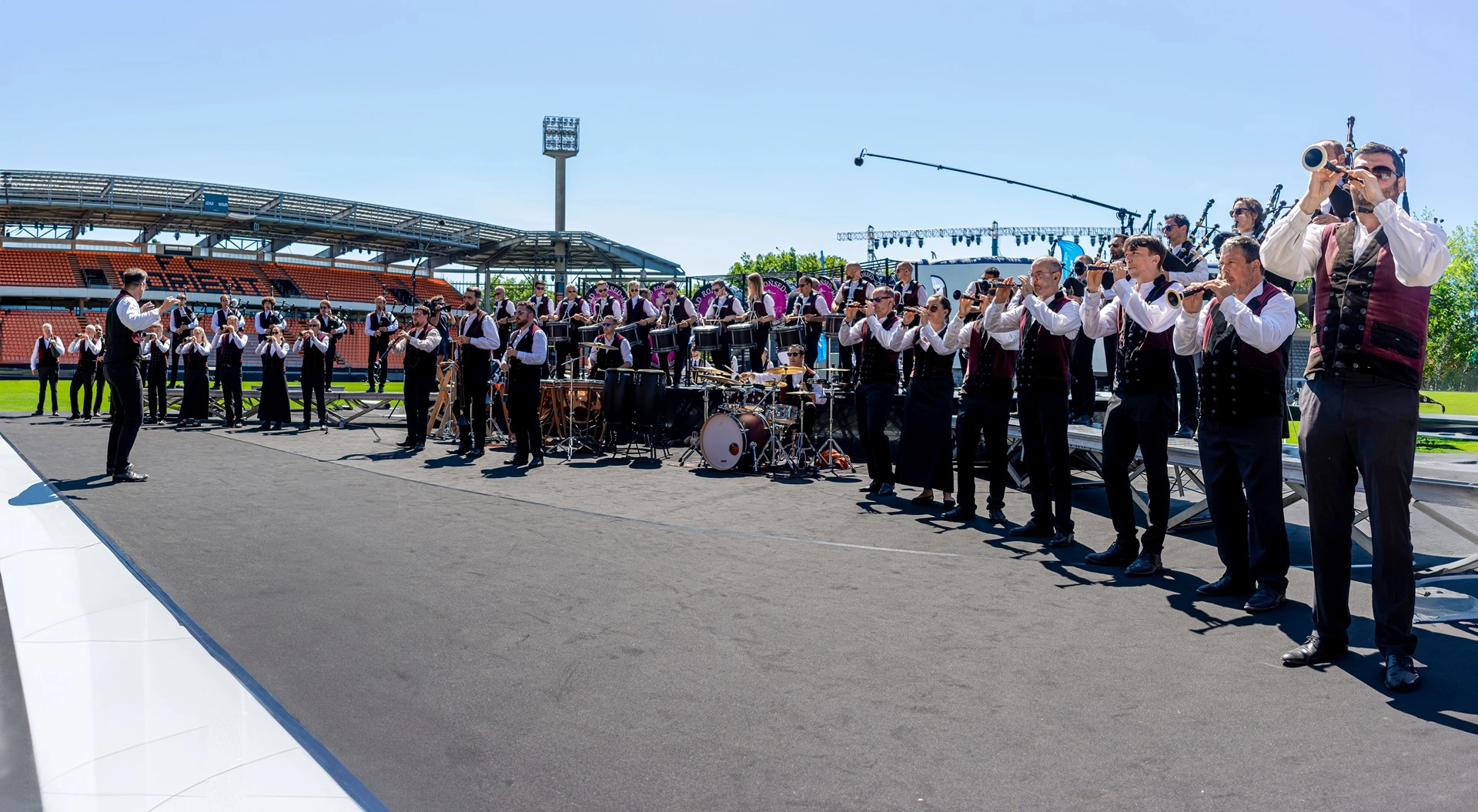 Le Bagad Roñsed-Mor en concert